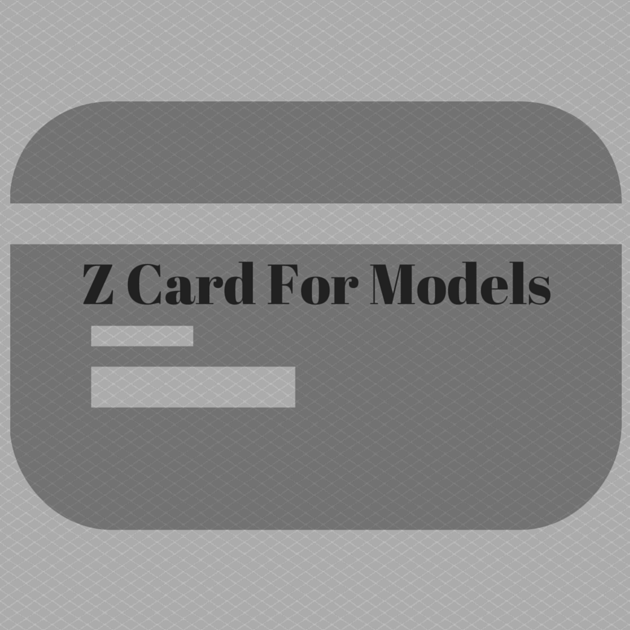 The Z Card For Models What's That? UK Models
